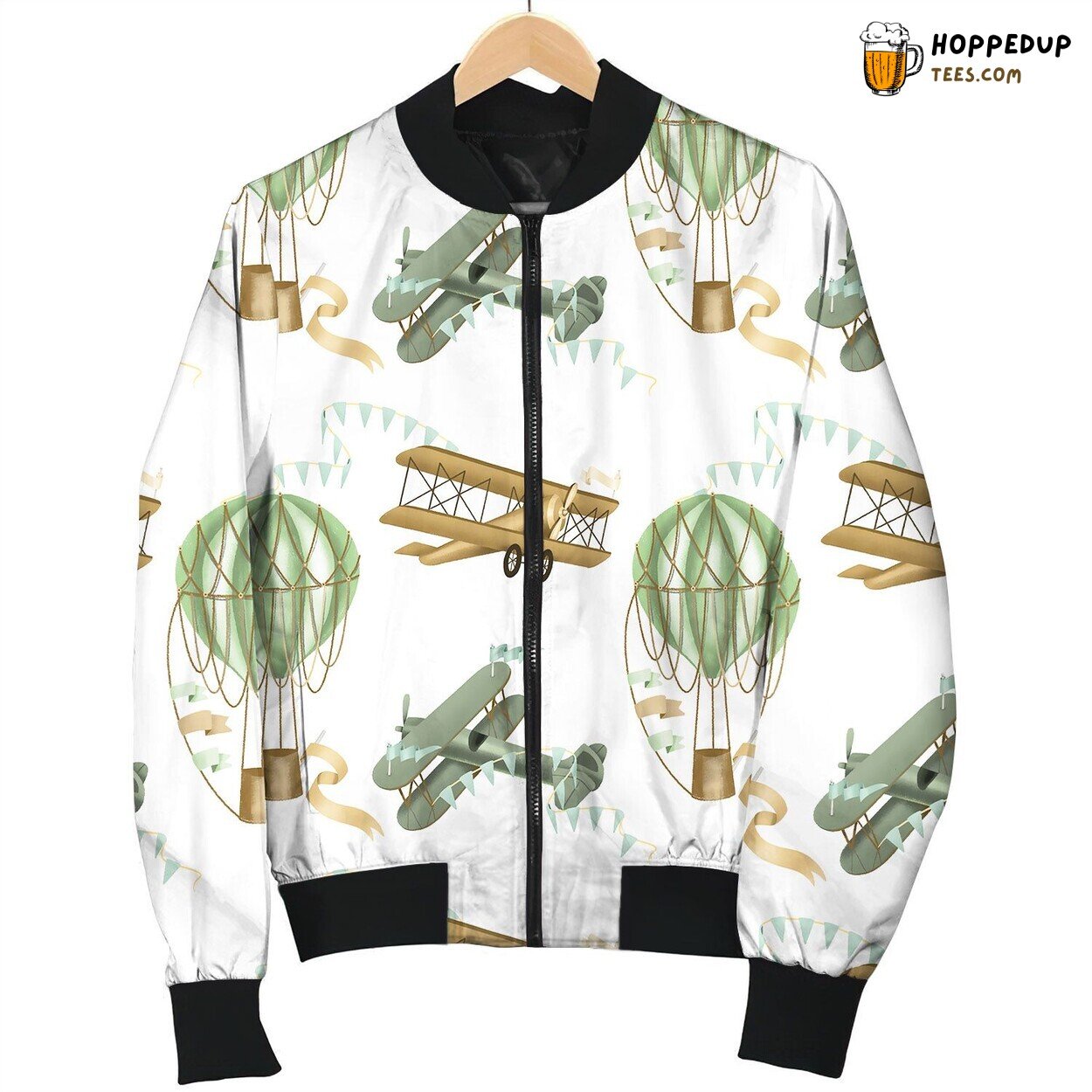 Seamless Pattern Hand Drawn Festive Hot Bomber Jacket