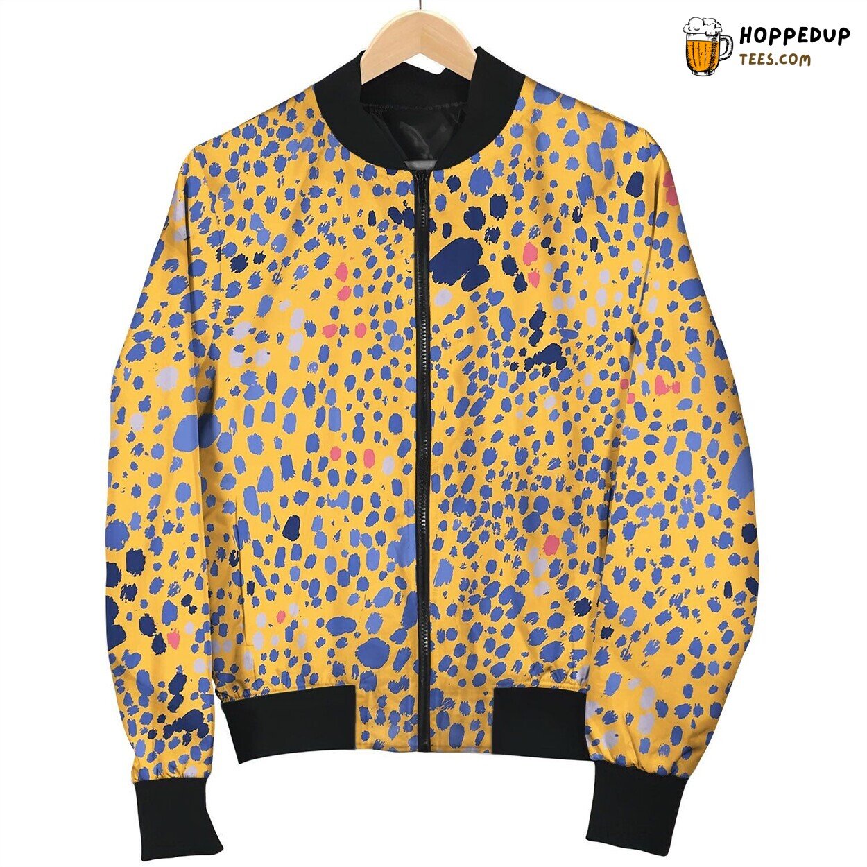 Seamless Pattern Of Cheetah Spots Bomber Jacket