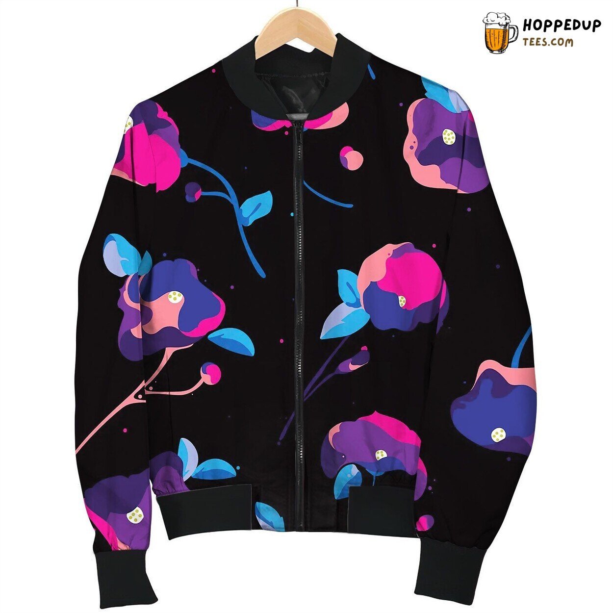 Seamless Pattern With Beautiful Abstract And Styli Bomber Jacket
