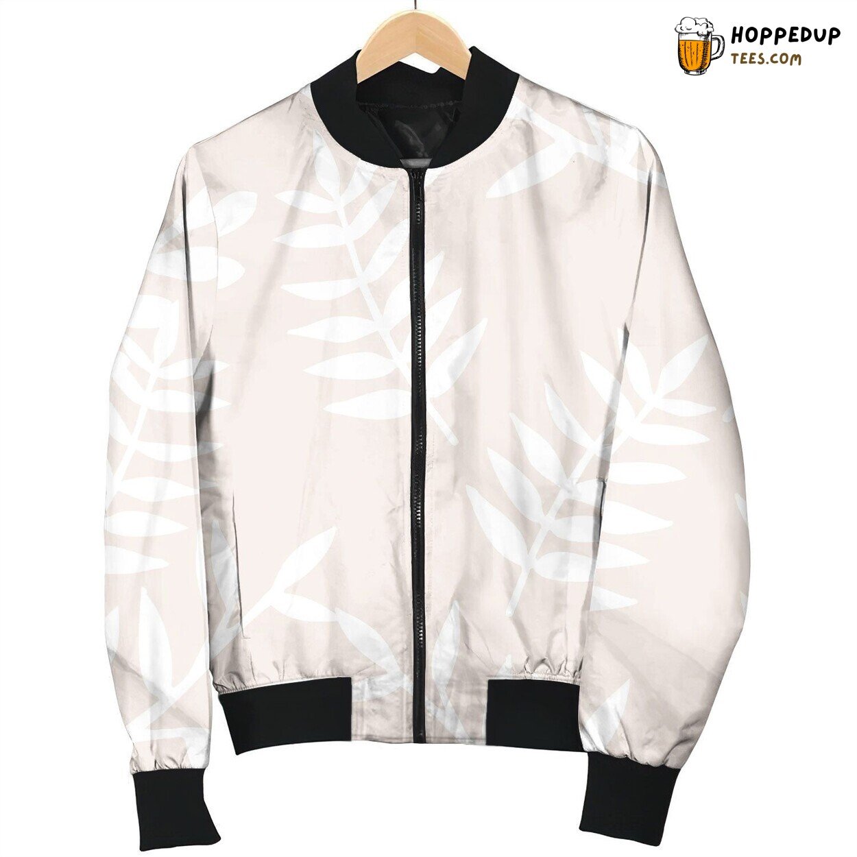 Seamless Pattern With Tropical Leaves Lovely Bomber Jacket