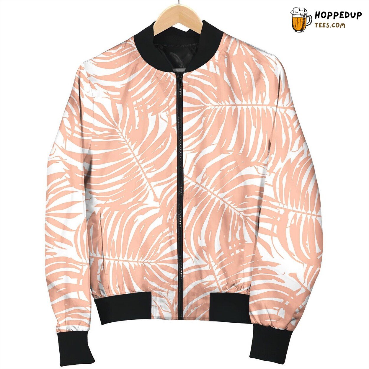 Seamless Tropical Floral Pattern Background Bomber Jacket