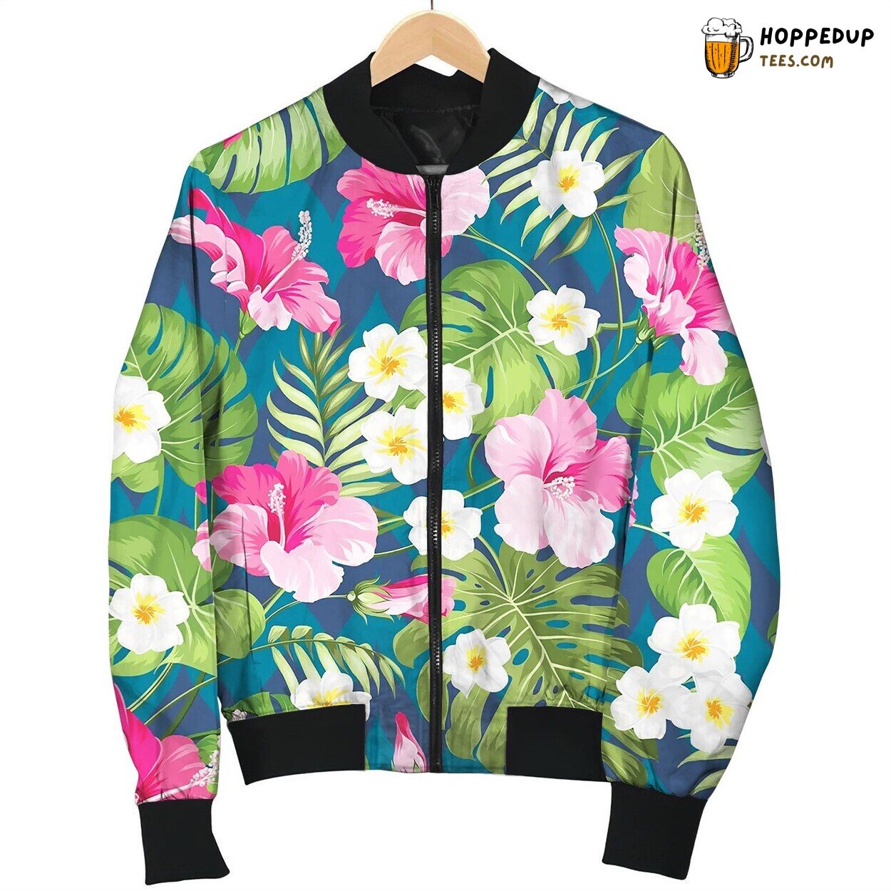 Seamless Tropical Pattern Lovely Bomber Jacket