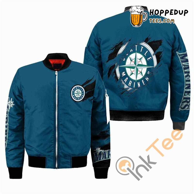 Seattle Mariners Classic MLB Blue Supporter Bomber Jacket