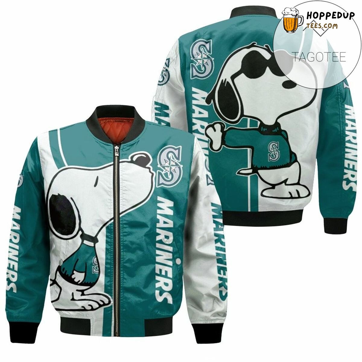Seattle Mariners Snoopy Lover Baseball Bomber Jacket Edition