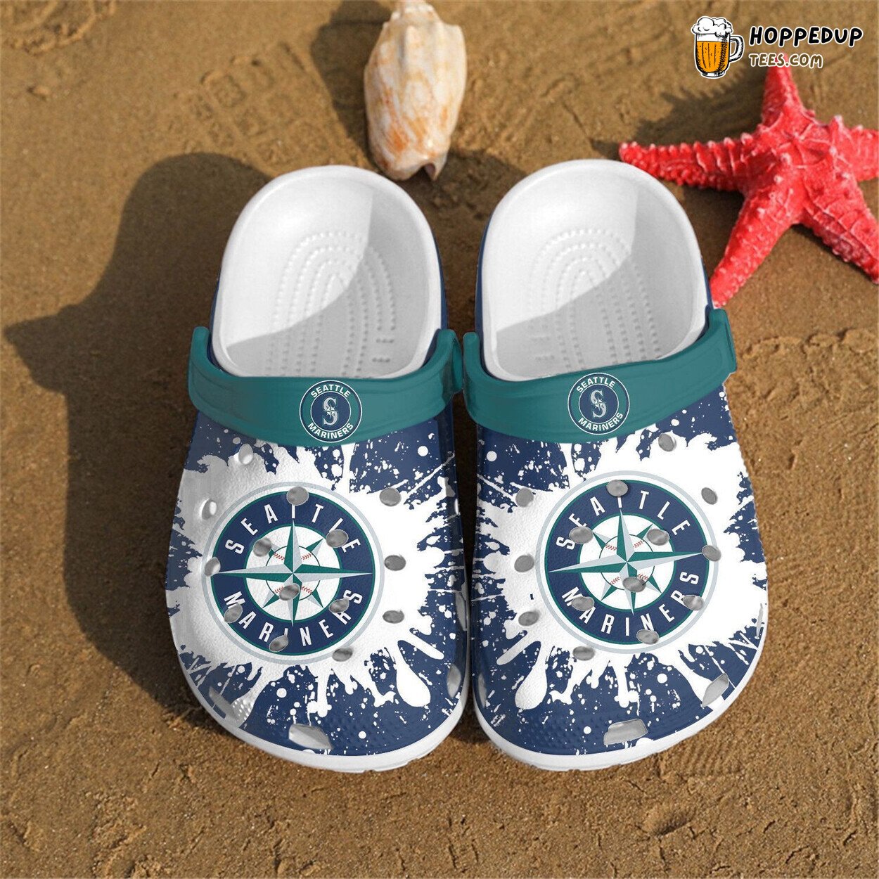 Seattle Paint Fan Special Edition Crocbland Clog Shoes
