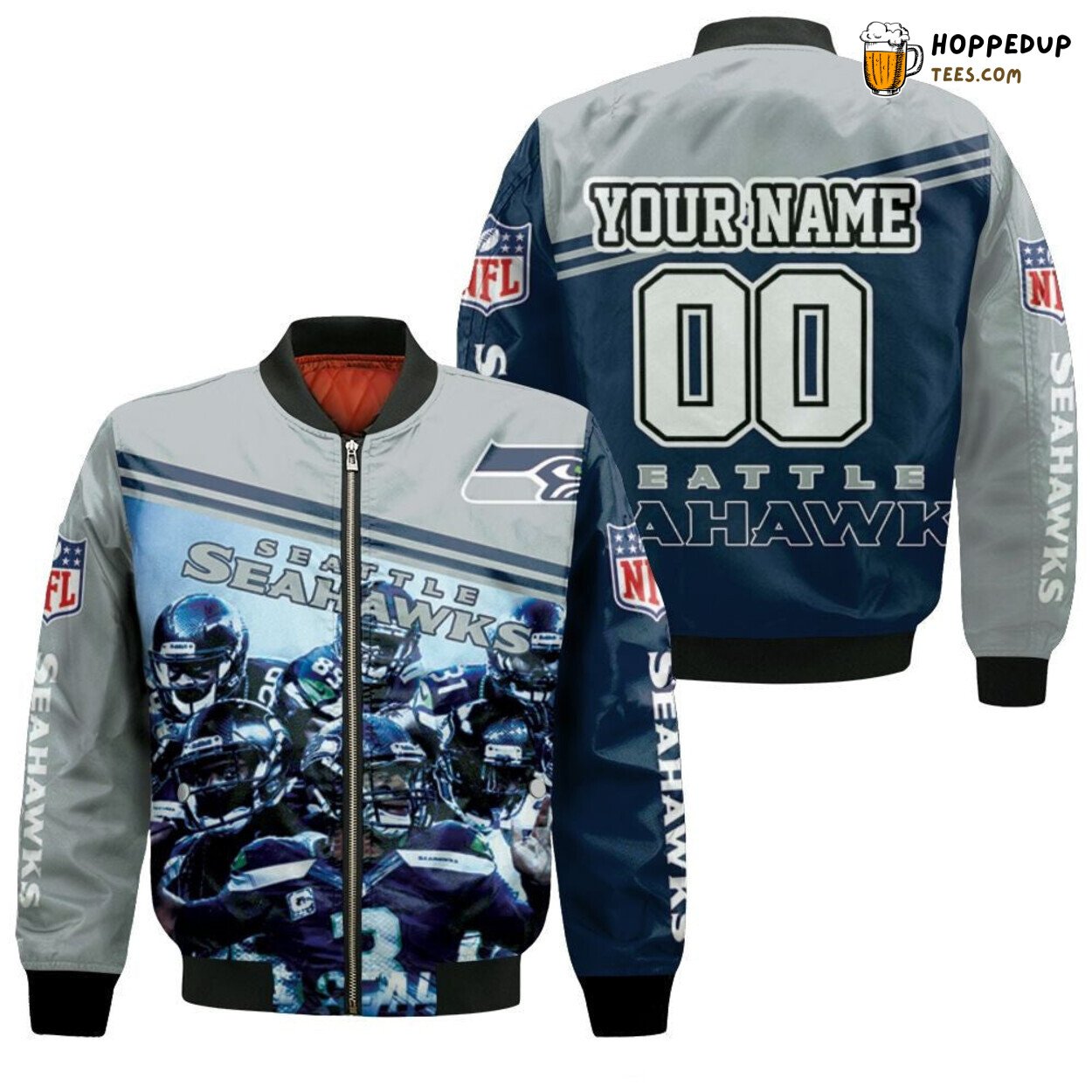 Seattle Seahawks Legends Super Bowl Champions Unique 3D Bomber Jacket Design