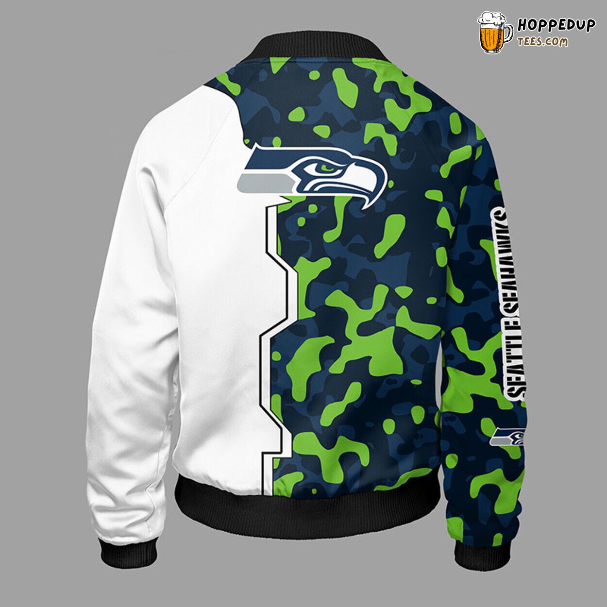 Seattle Seahawks NFL Camouflage Green Unique Bomber Jacket Theme