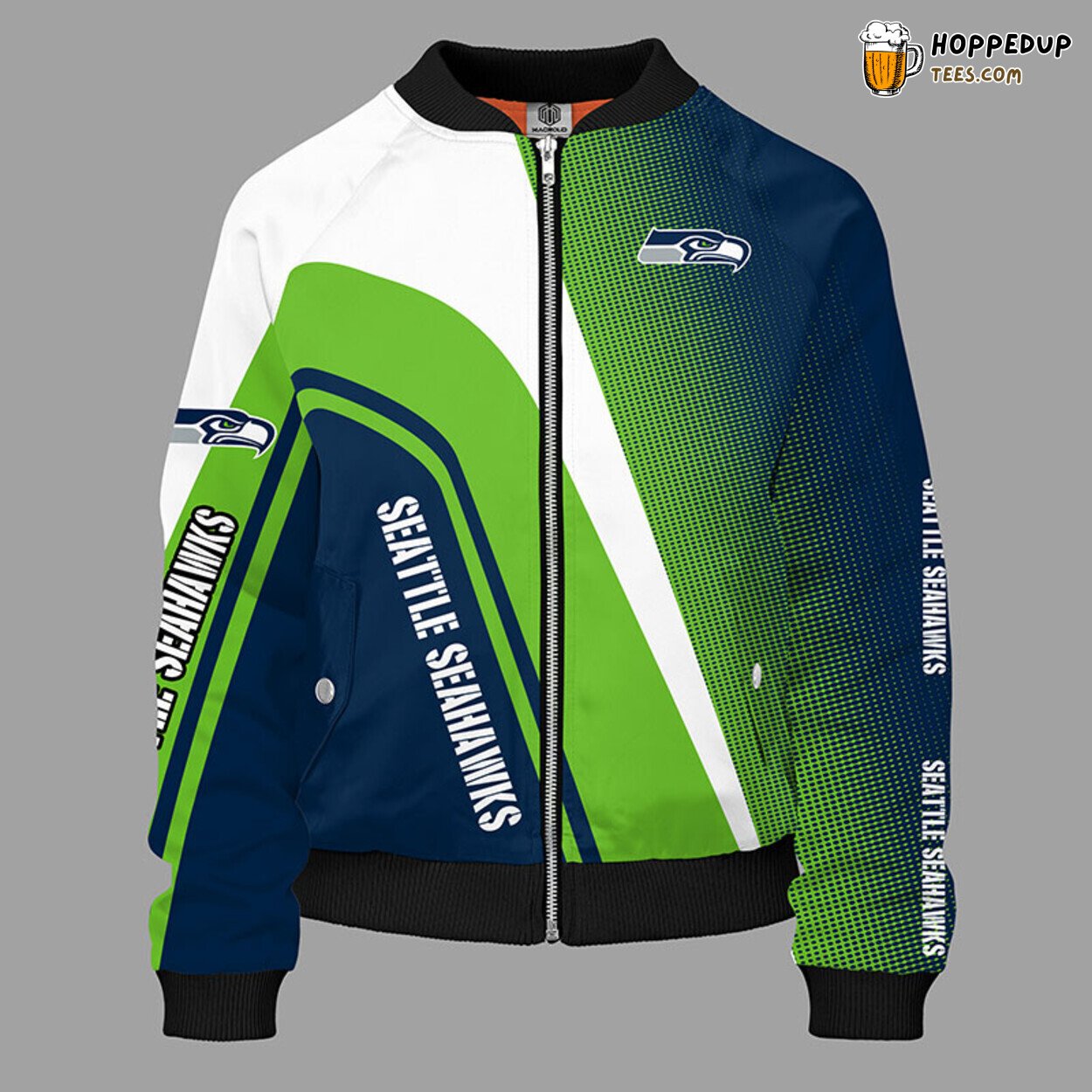 Seattle Seahawks NFL Classic Bomber Jacket Green Unique Look
