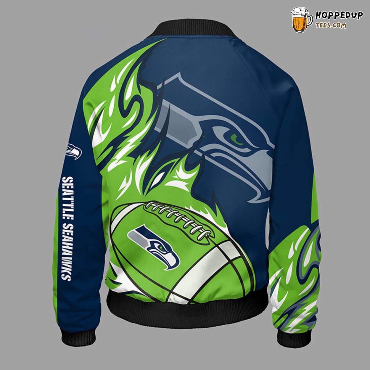 Seattle Seahawks NFL Green Unisex Distinct Bomber Jacket Look