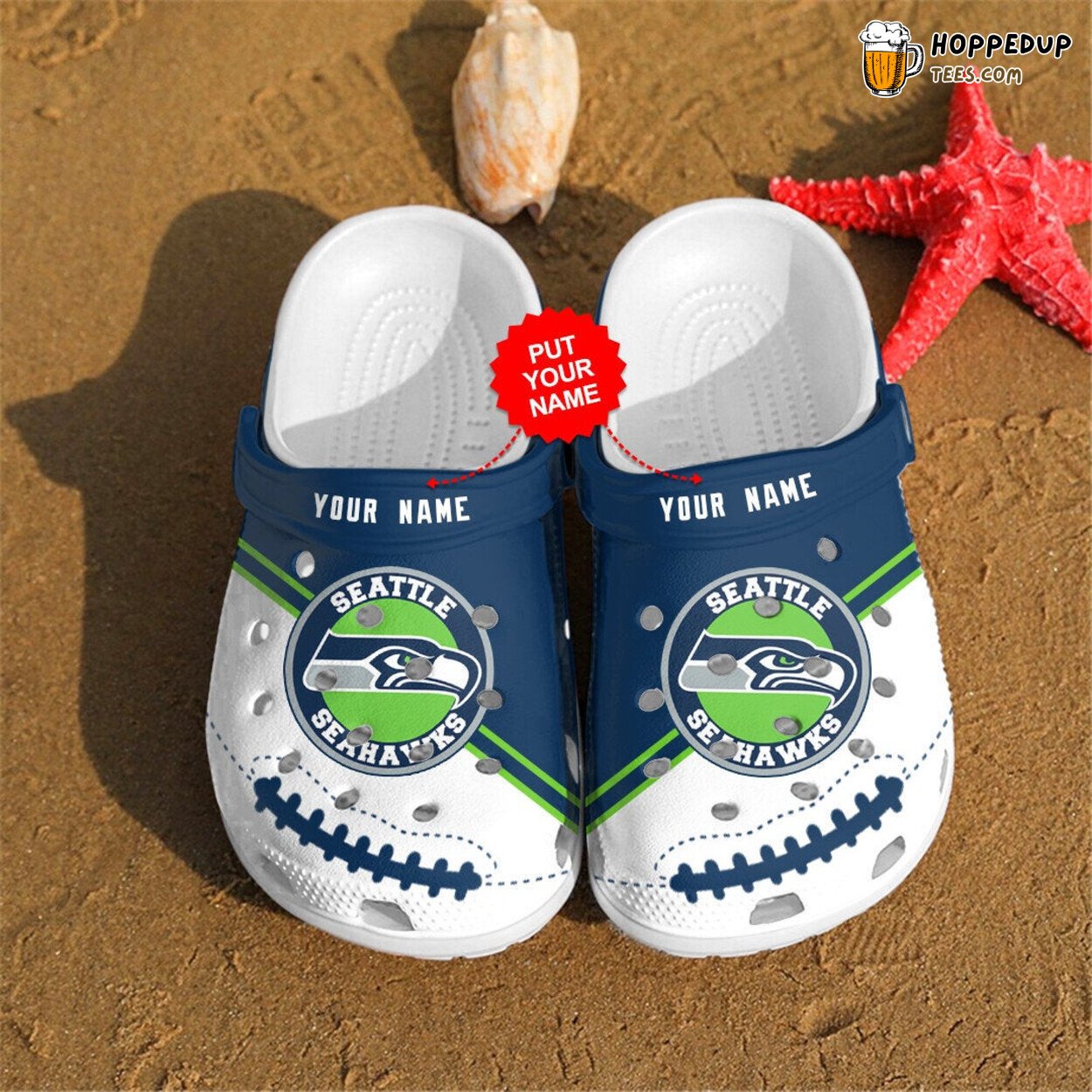Seattle Seahawks Personalized NFL Fan Custom Comfortable Unique Clogs