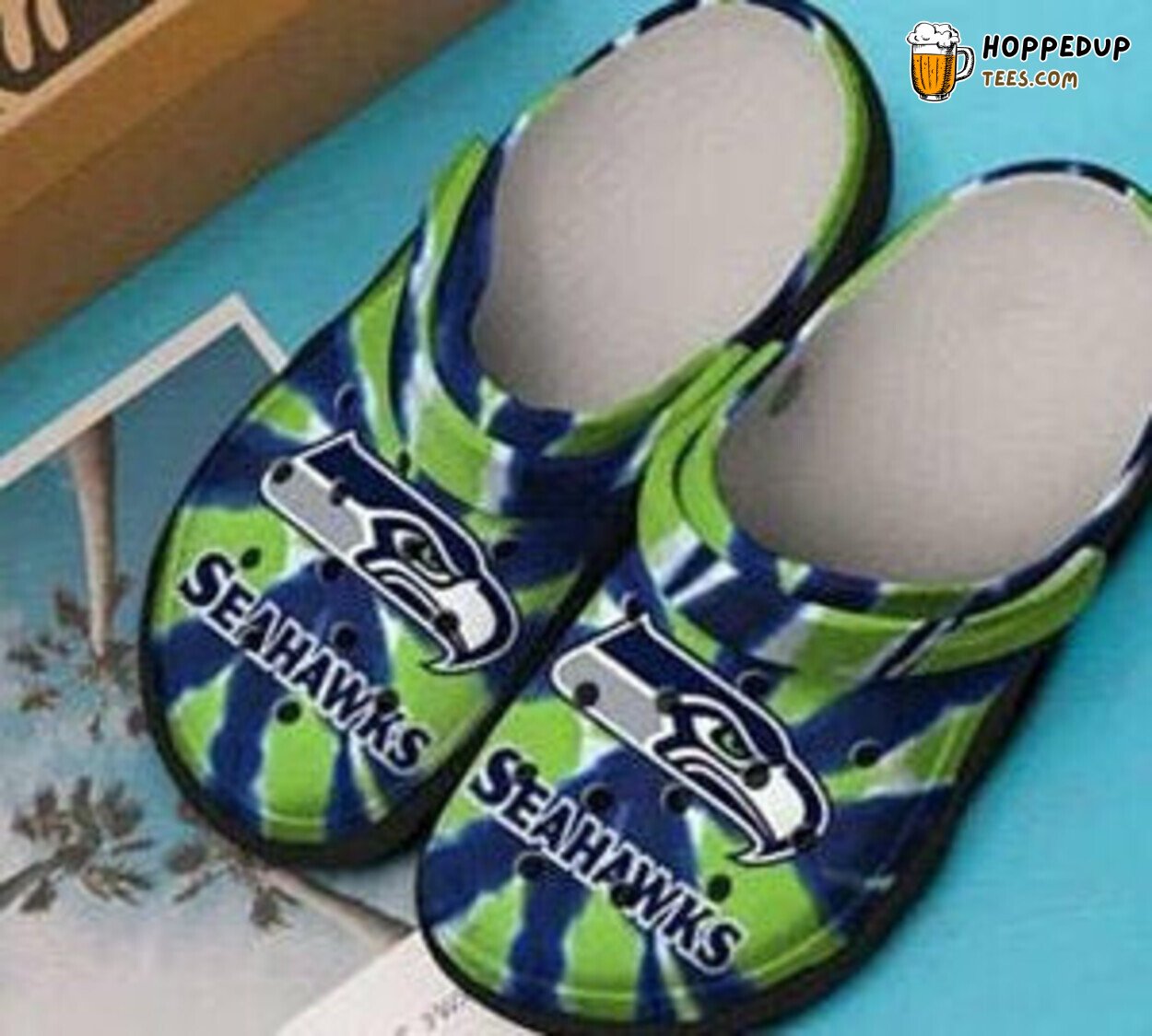 Seattle Seahawks Themed Comfortable Unique Design Clog Shoes
