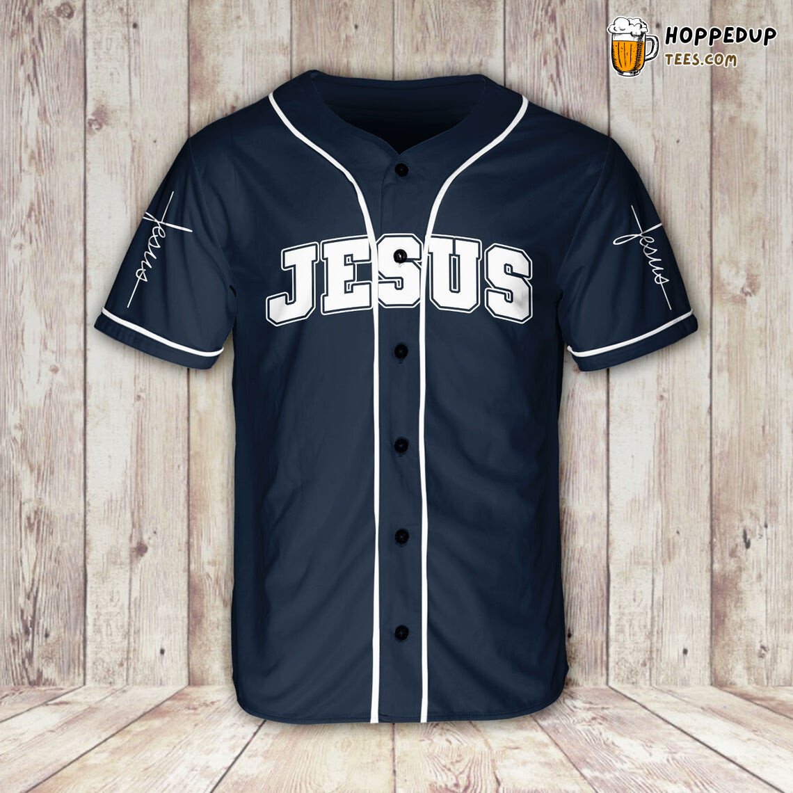 Serene Storm Jesus Miracle 3D Effect Baseball Tee Jersey Shirt Spiritual