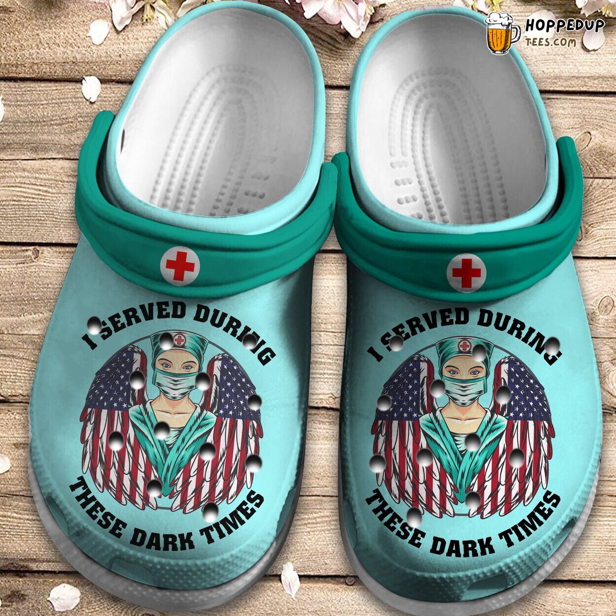 Served Dark Shoes USA Nurse Angel Wing Outdoor Birthday Gifts