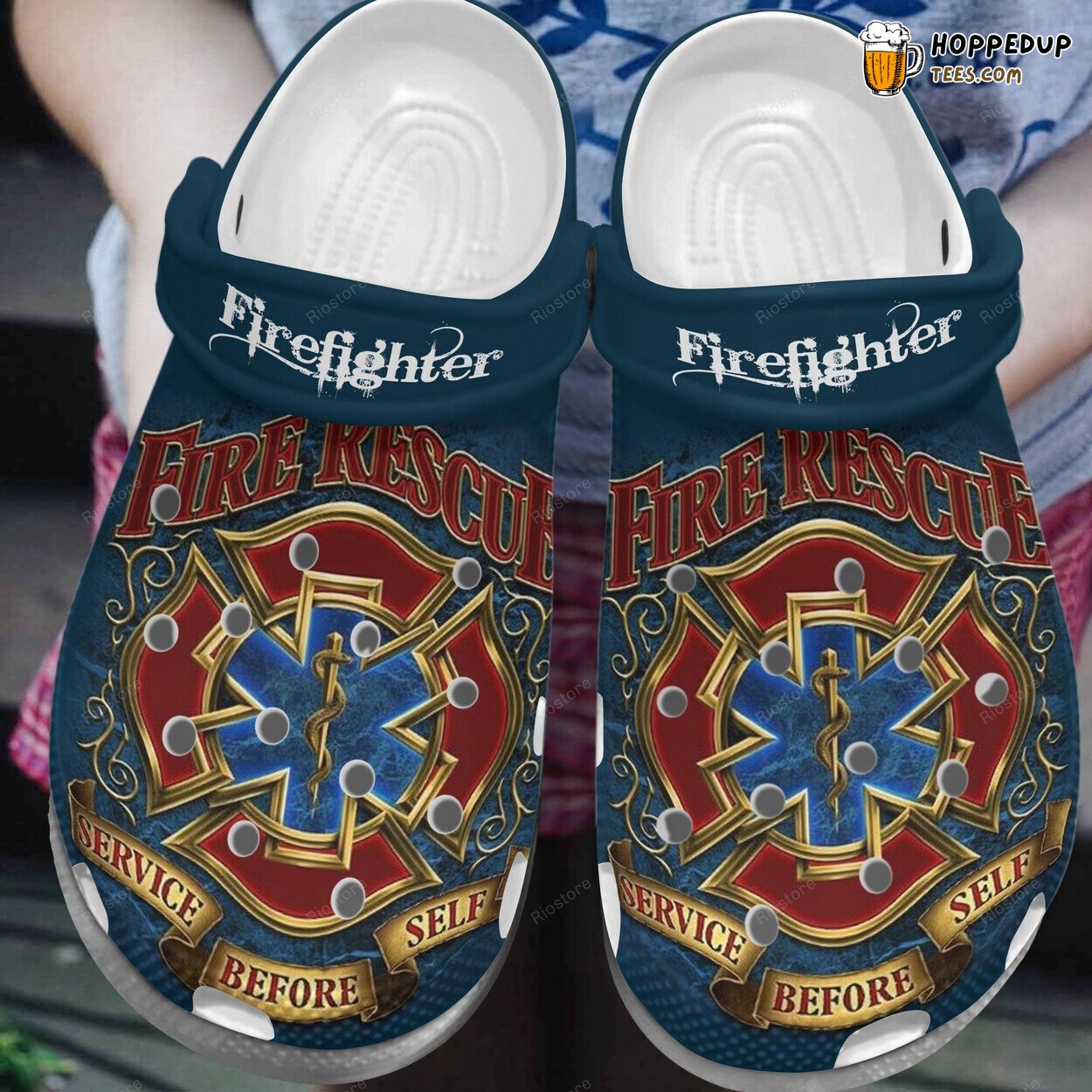Service Before Self Fire Rescue Birthday Special Gift Comfortable Clogs