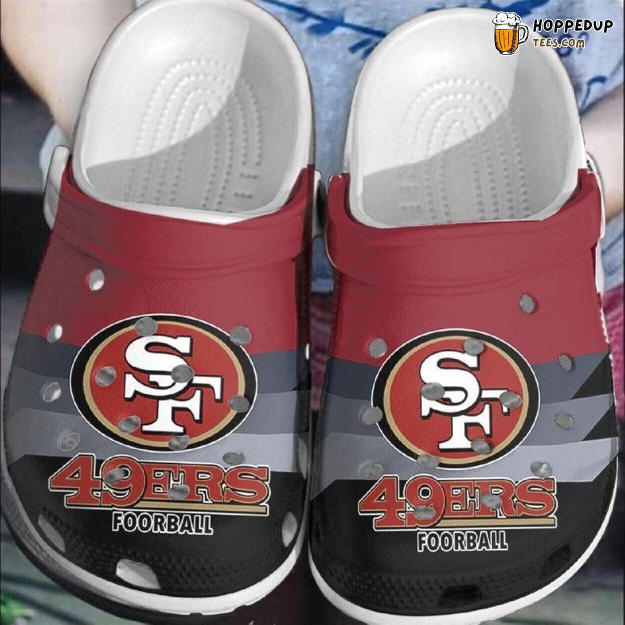 SF49 Themed Gift For Sports Lovers Rubber Clogs Comfortable Footwear Design