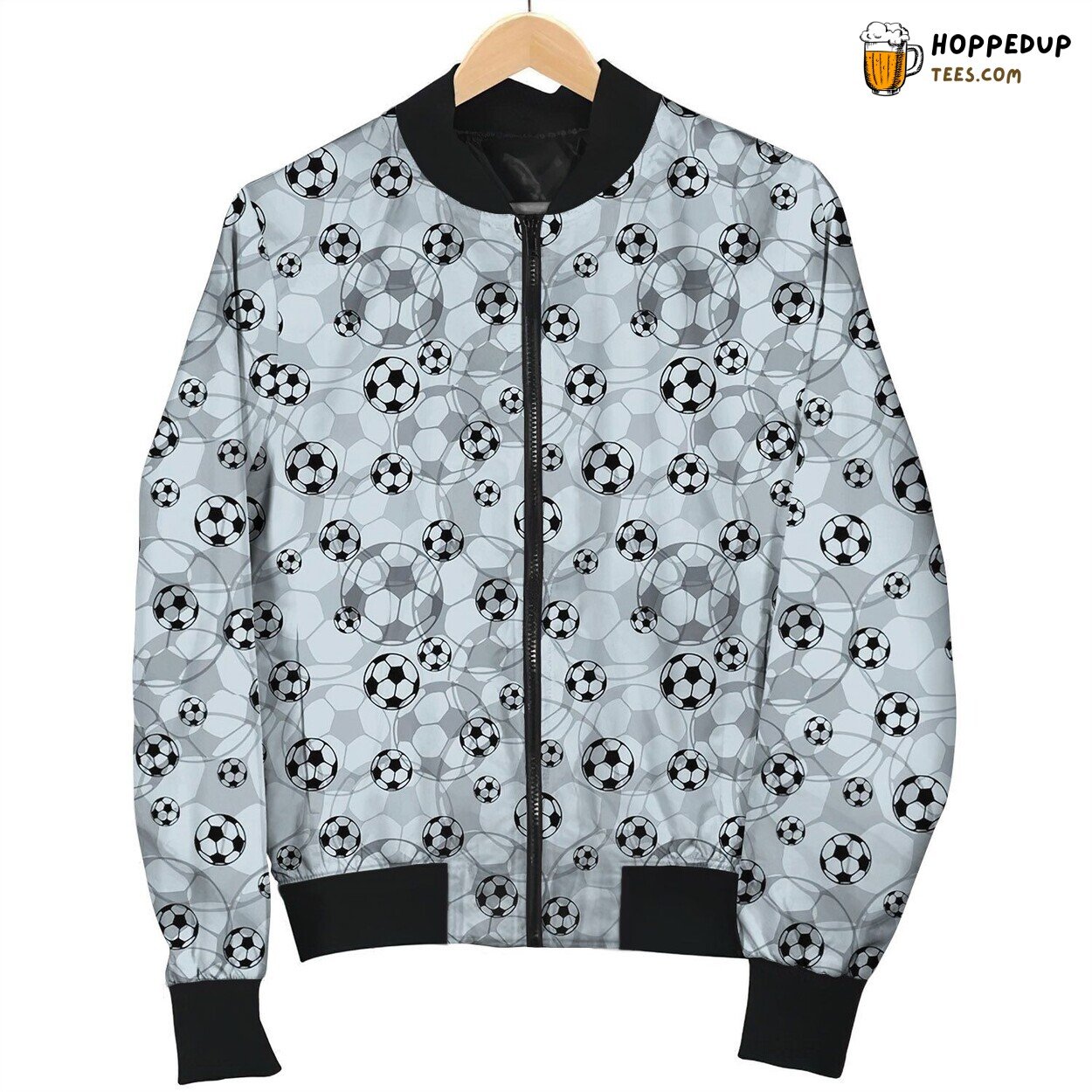 Shades of Soccer Grey Winter Bomber Jacket Tailored Warm Stylish Look