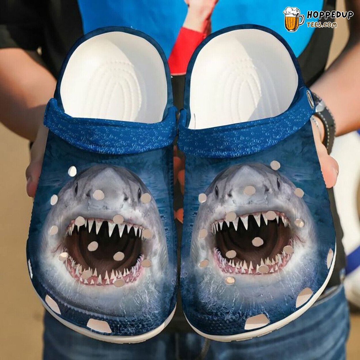 Shark Mouth Ocean Lover Gift Comfortable Comfy Rubber Clog Shoes