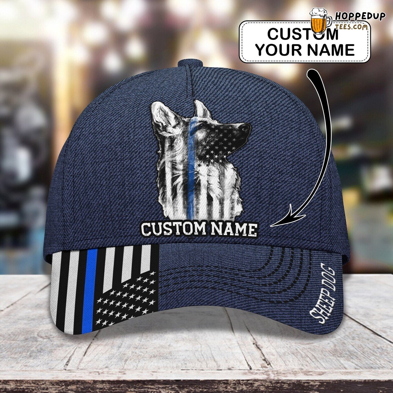 Sheep Dog Affection 3D Classic Cap Personalized Unique Design Trend