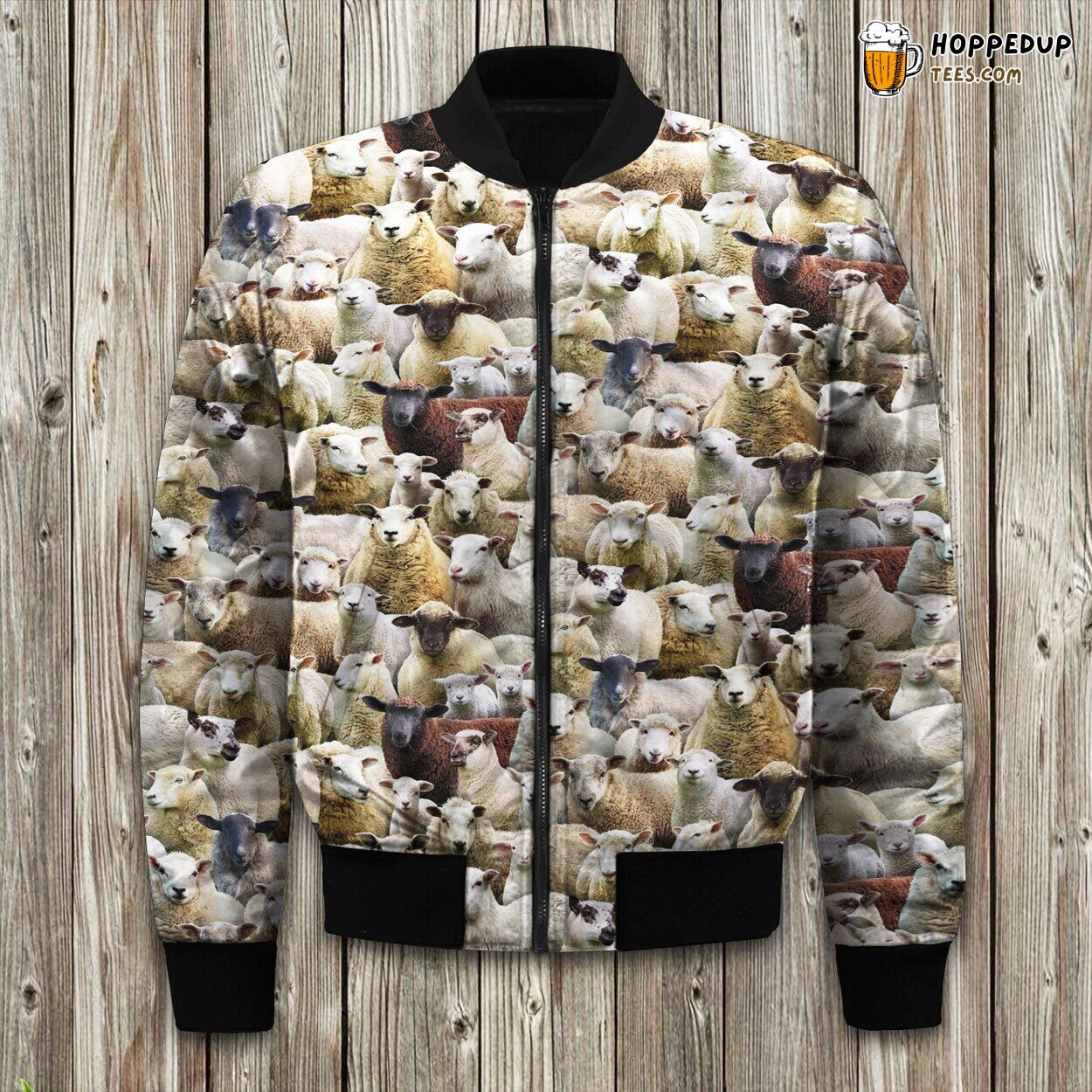 Sheep Farming Sheep Bomber Jacket
