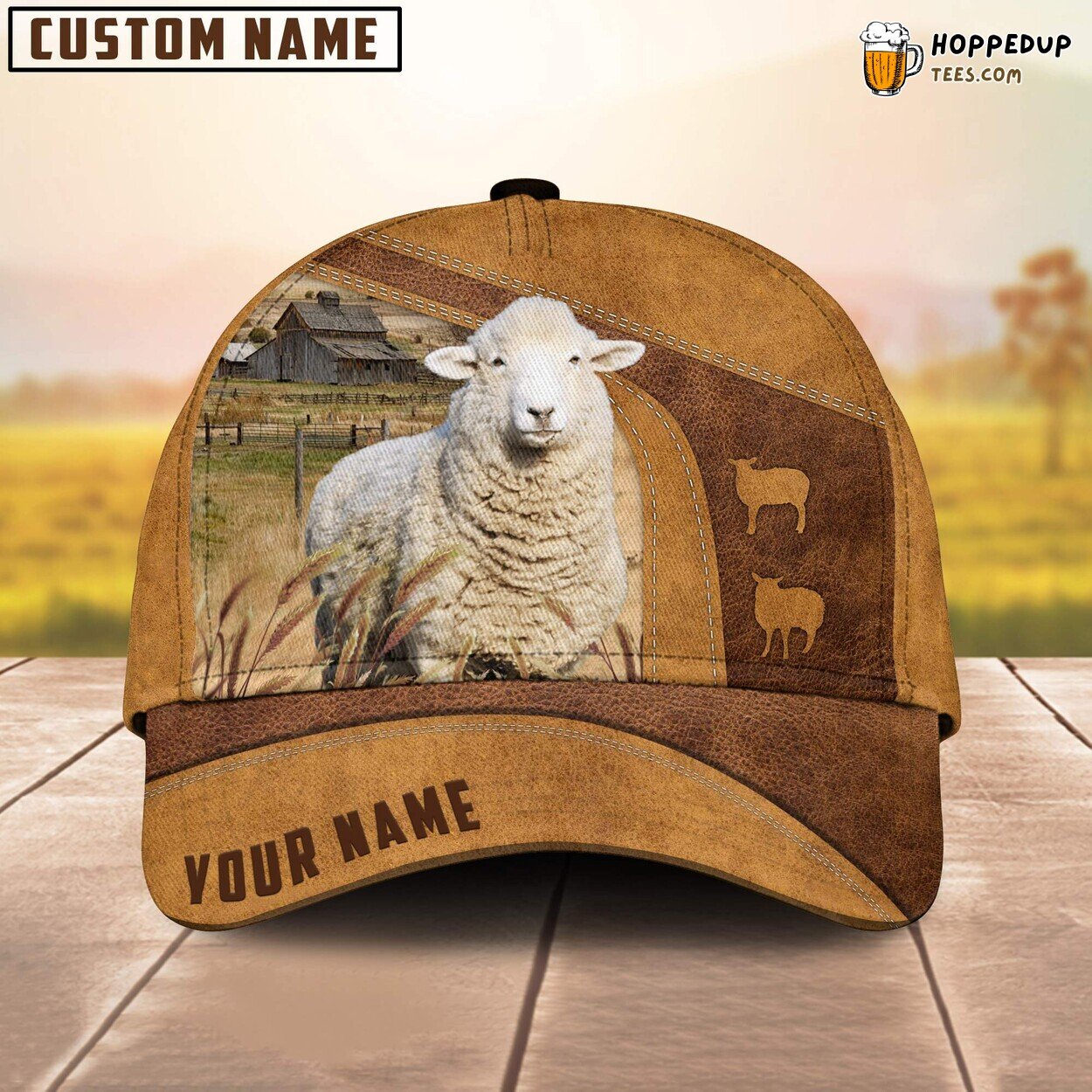 Sheep Personalized Farm Baseball Cap Genuine Farmer Lover Sheep Personalized Farm Baseball Cap Genuine Farmer Lover