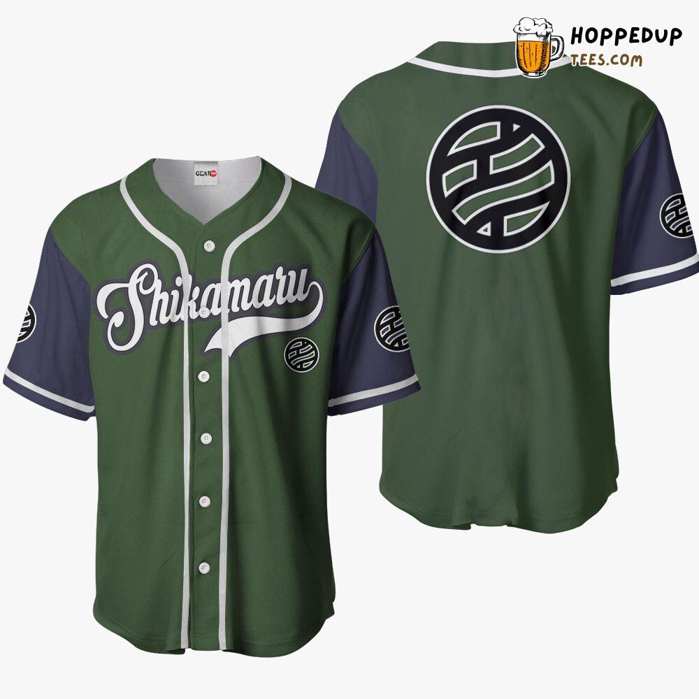 Shikamaru Nara Symbol Distinctive Anime Baseball Jersey Unique Design