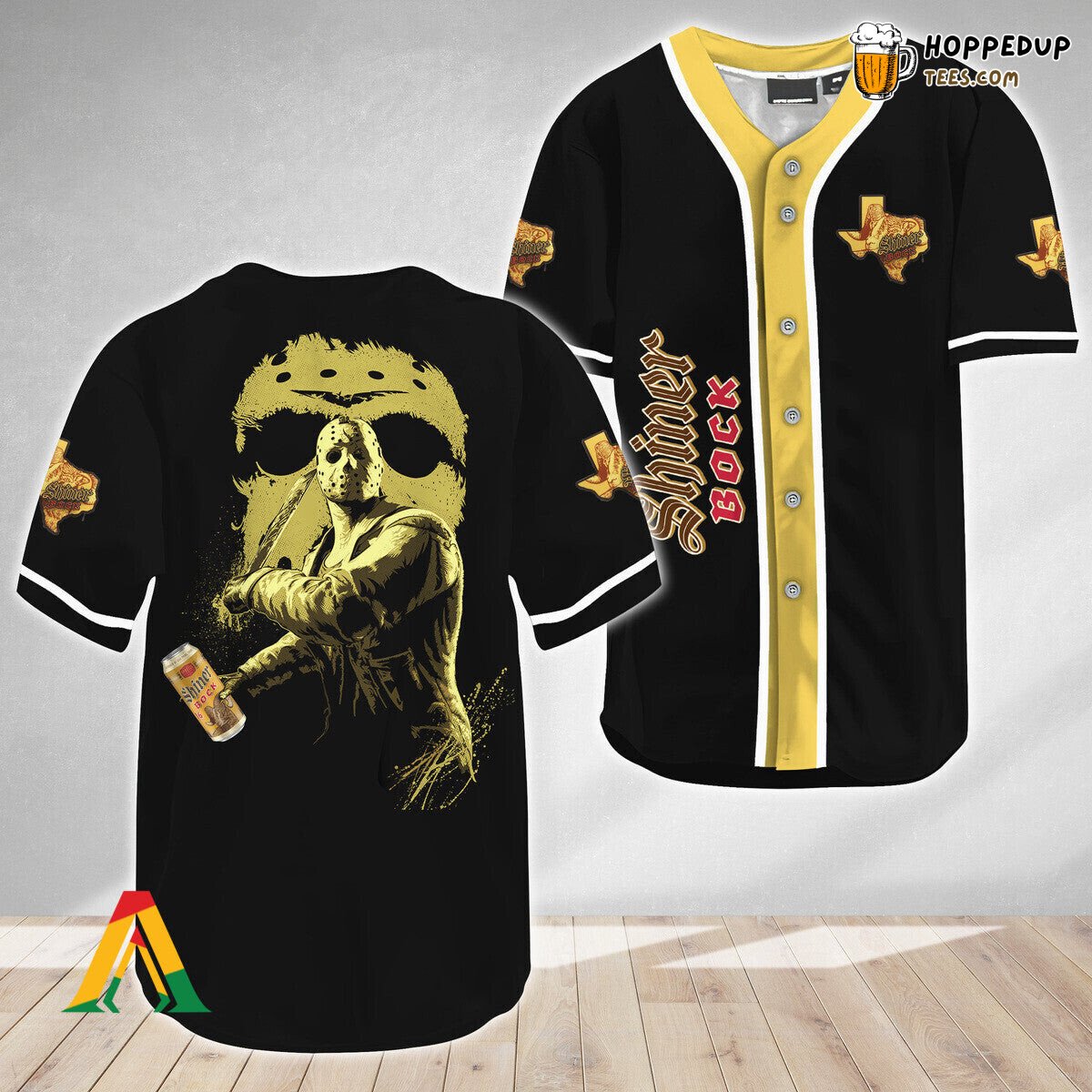 Shiner Bock Beer Jason Voorhees Friday The 13th Unique Baseball Jersey