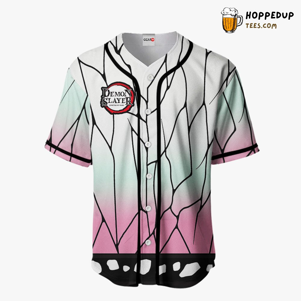 Shinobu Anime Inspired Baseball Jersey Shirts Unique Costume Design Style