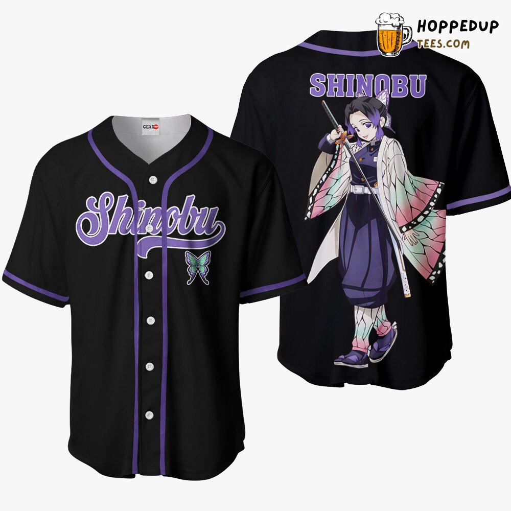 Shinobu Exclusive Anime Baseball Jersey Shirt Unique Distinctive Design