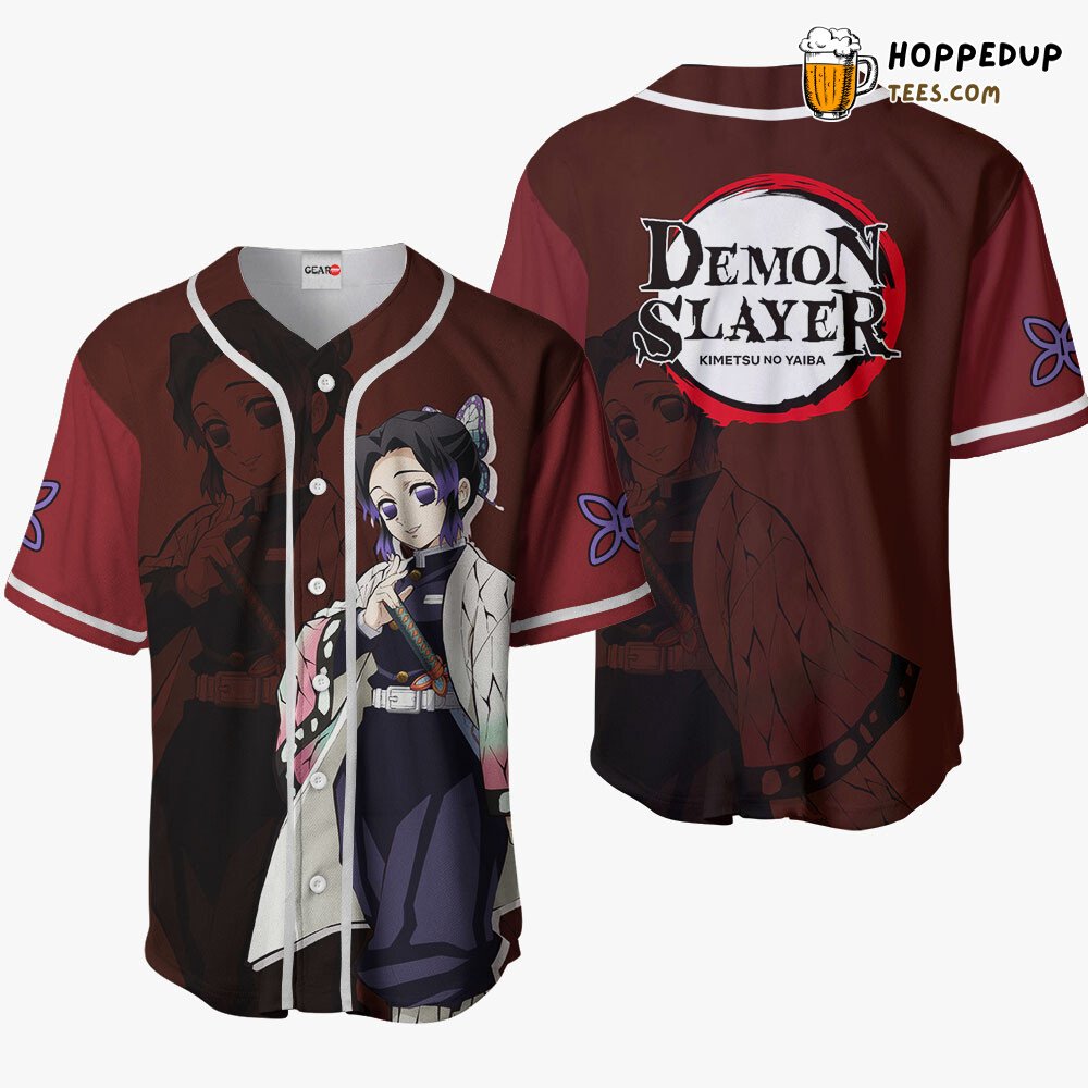 Shinobu Kocho Unique Anime Collection Baseball Jersey Distinctive Design Shinobu Kocho Unique Anime Collection Baseball Jersey Distinctive Design