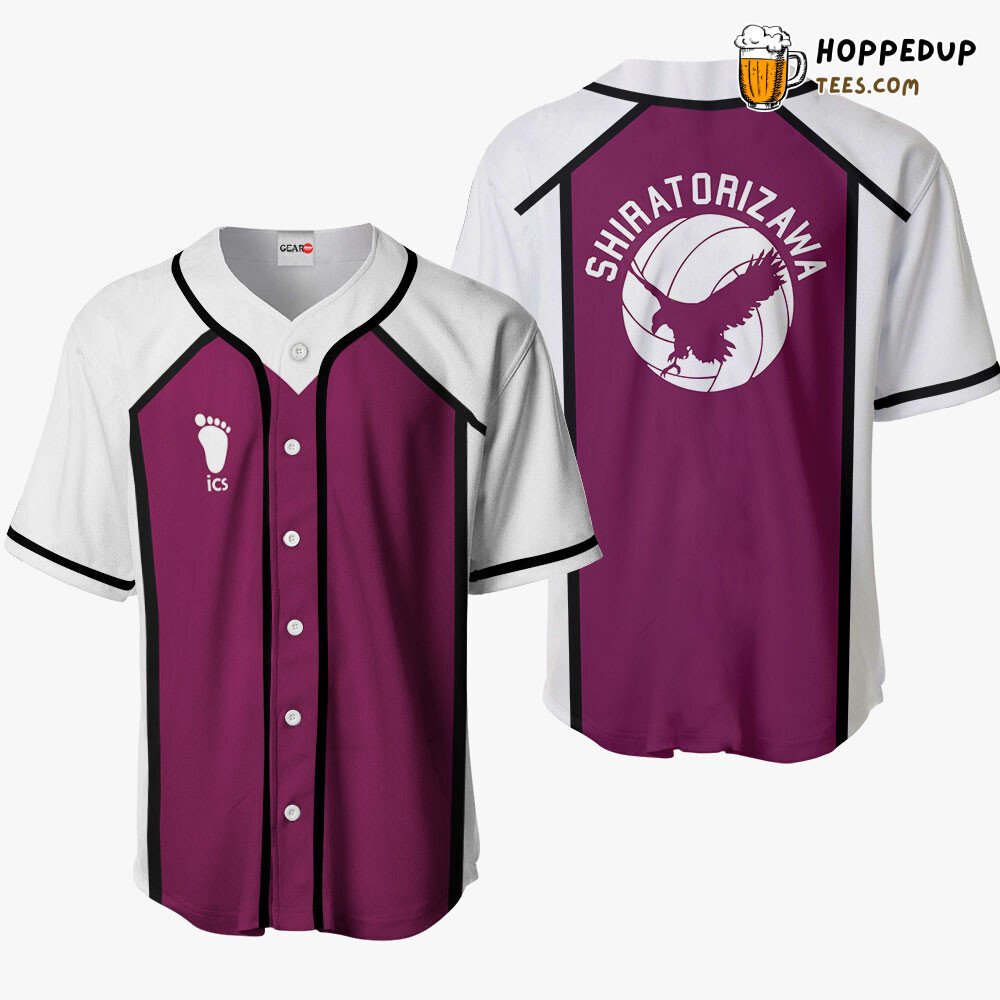Shiratorizawa Unique Distinctive Collection Baseball Jersey Costume Design Shiratorizawa Unique Distinctive Collection Baseball Jersey Costume Design