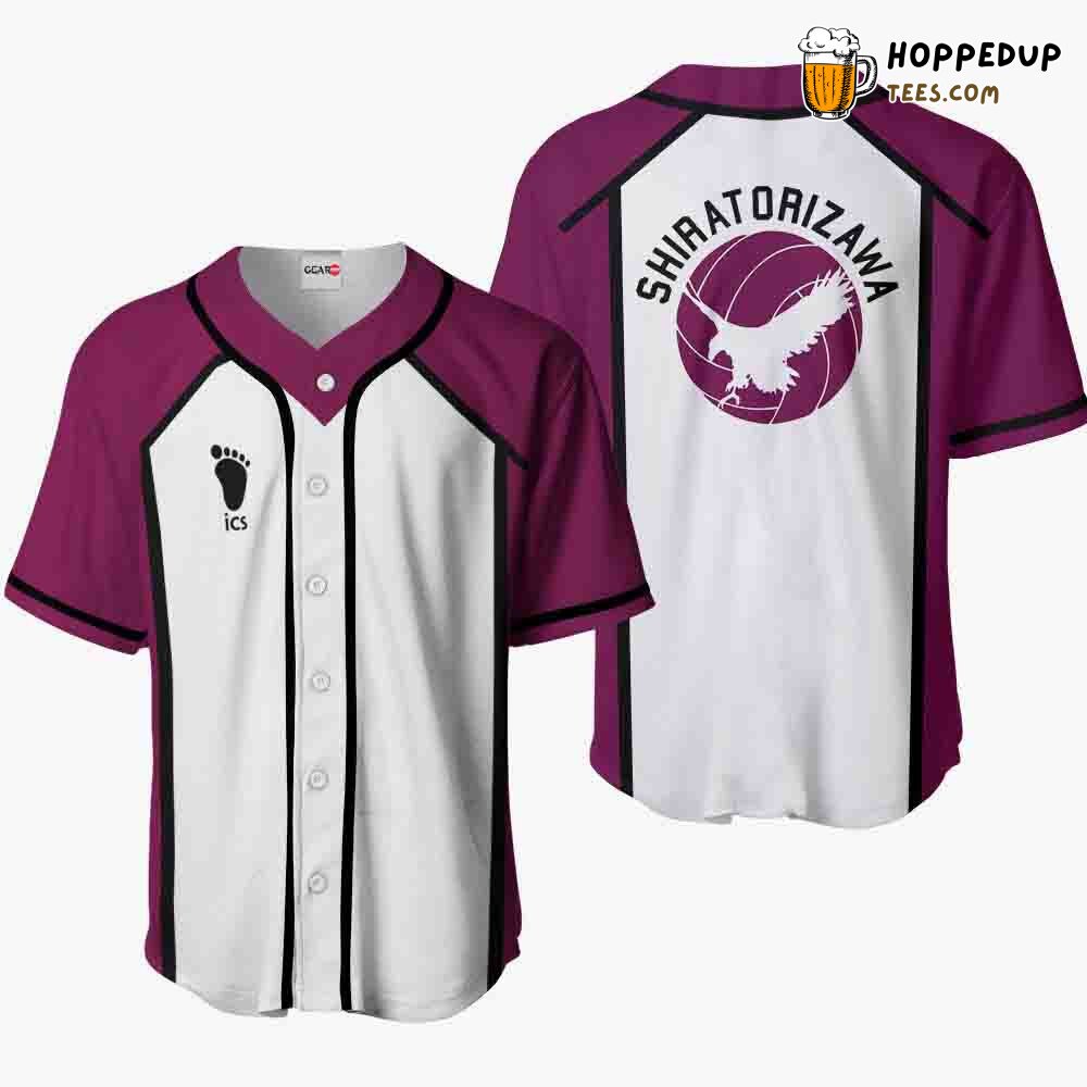 Shiratorizawa V2 Distinctive Baseball Jersey Costume Unique Design Edition Shiratorizawa V2 Distinctive Baseball Jersey Costume Unique Design Edition
