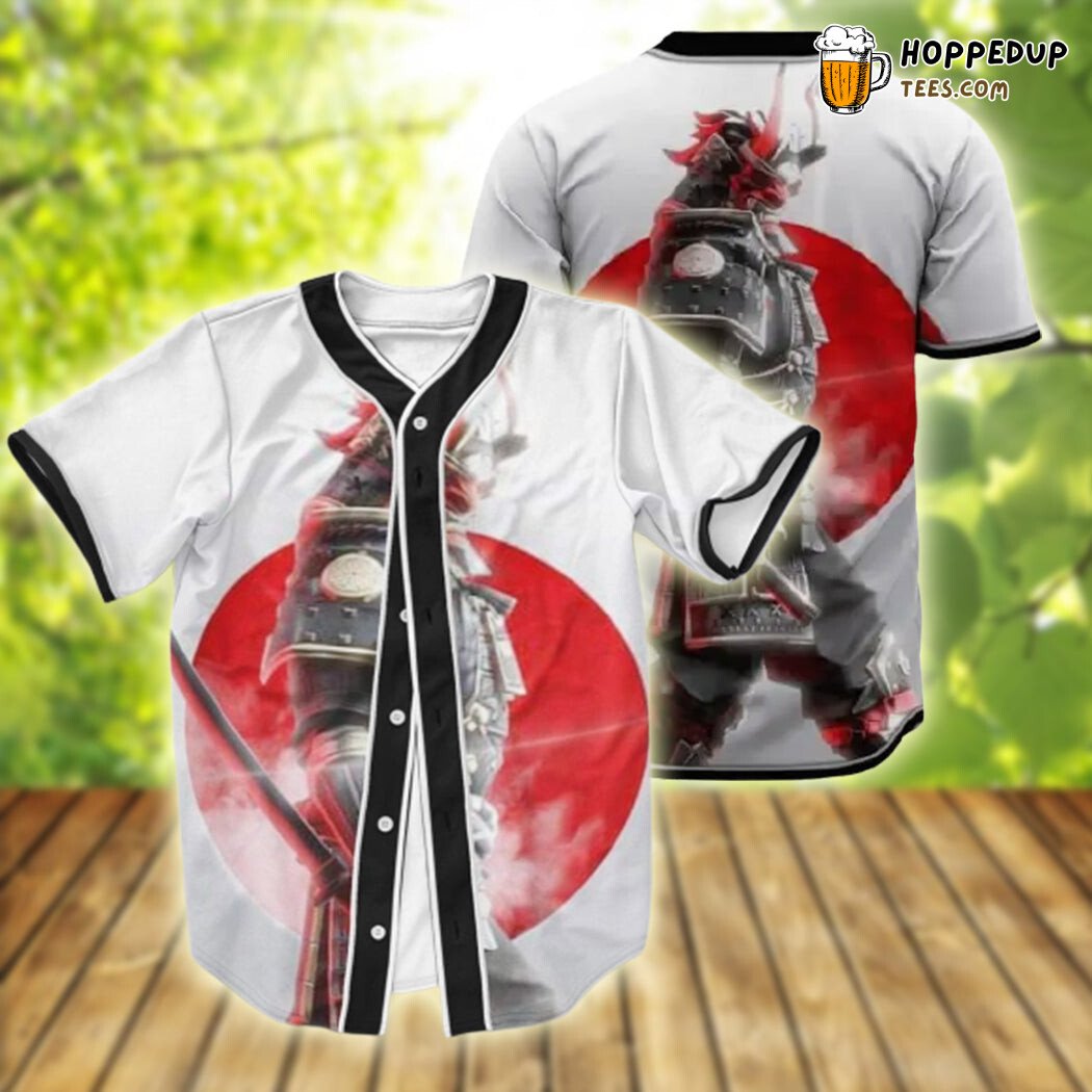 Shogun Legendary Samurai Outfit Skin Baseball Tee Jersey Shirt Printed 3D