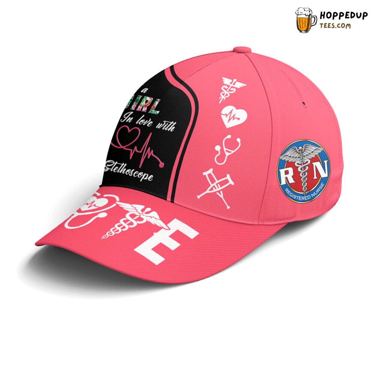 Showcase Profession Love Stethoscope Girl Unique Baseball Cap Look