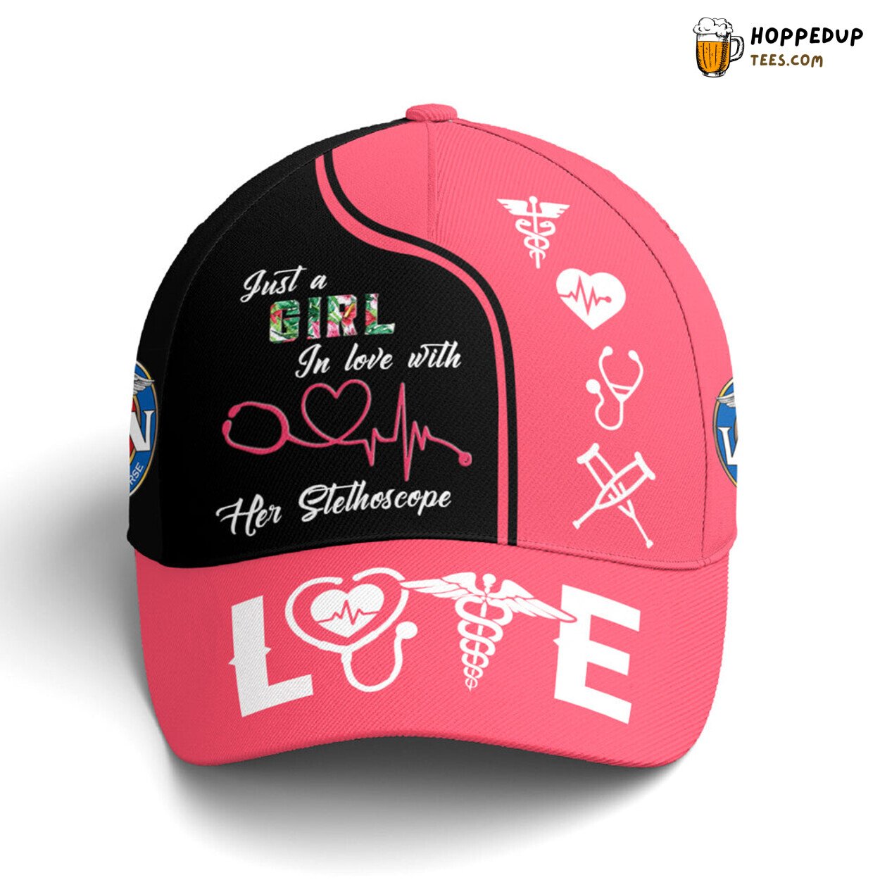 Showcase Profession Love Stethoscope Girl Unique Baseball Cap Look Showcase Profession Love Stethoscope Girl Unique Baseball Cap Look