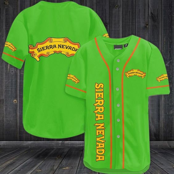 Sierra Nevada Beer Themed Baseball Jersey HU