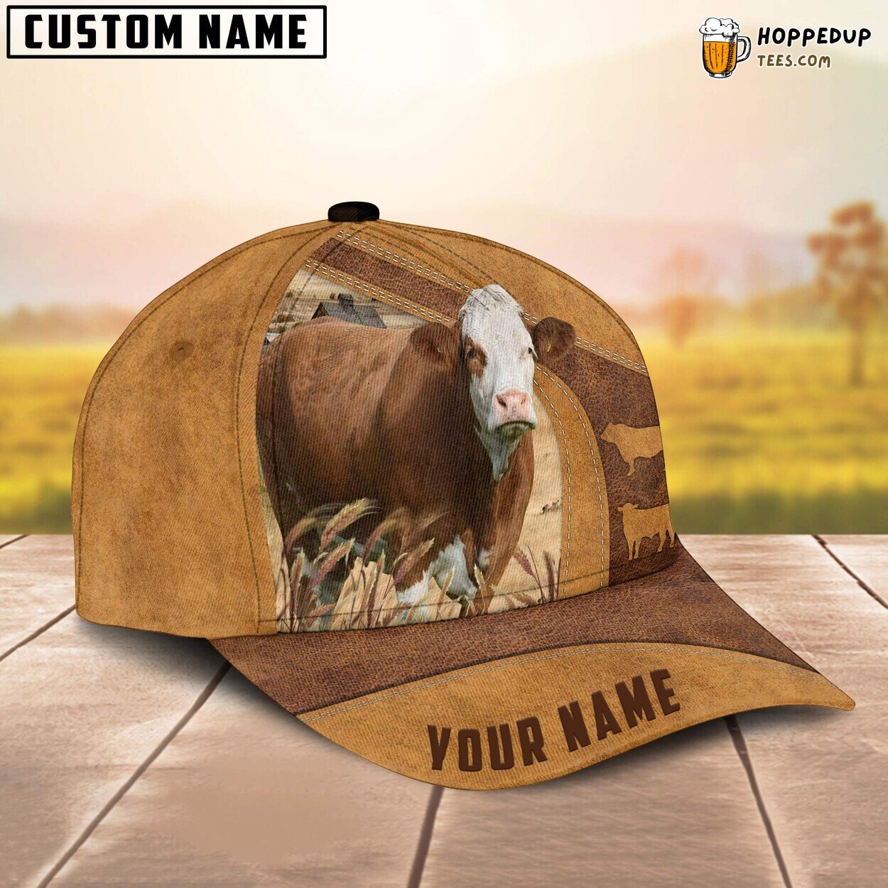 Simmental Custom Name Farm Baseball Cap Zealous Farmer Lover