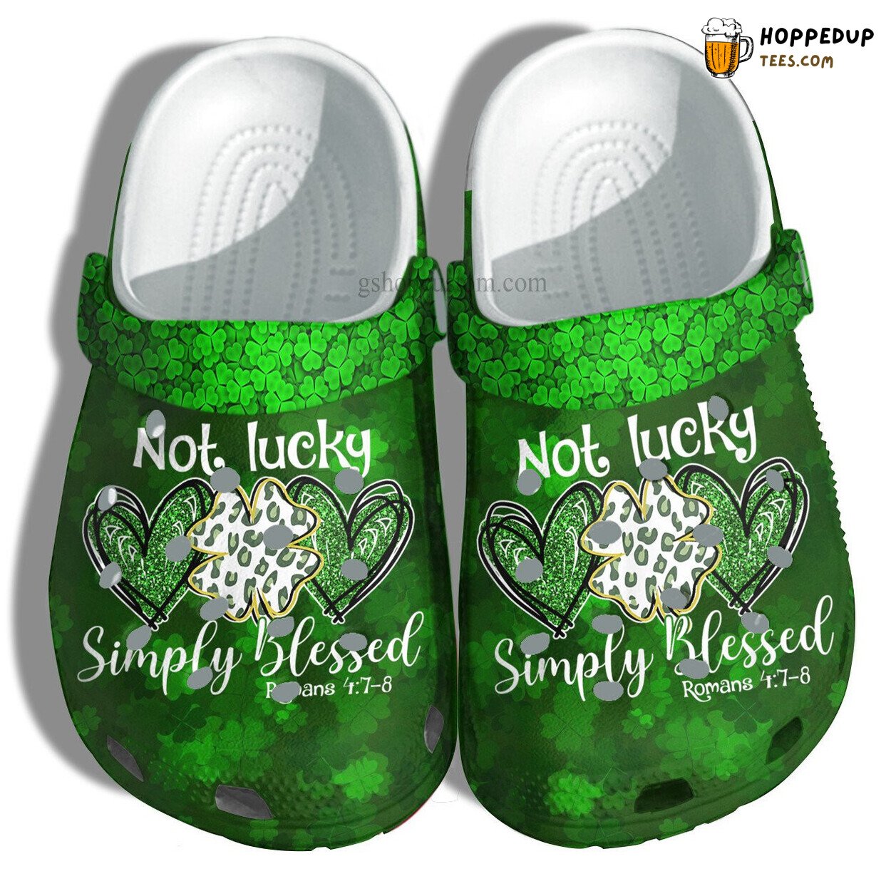Simple Blessed Romans 78 Clover Leaf Green Lucky Shoes Mother’s Day