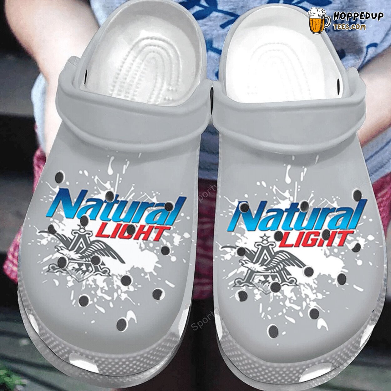 Simple Grey Natural Light Themed Comfortable Unique Clogs Shoes