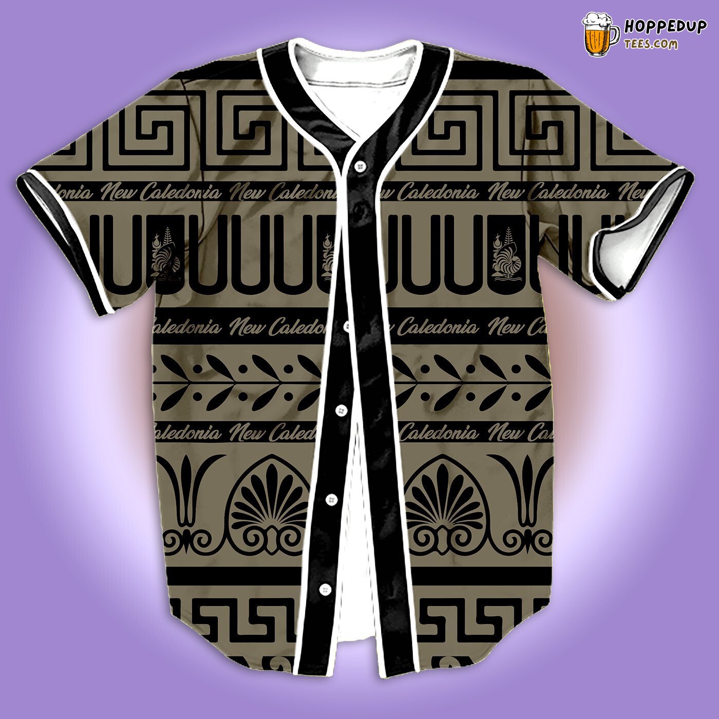 Simple New Caledonia Baseball Tee Jersey Shirts 3D