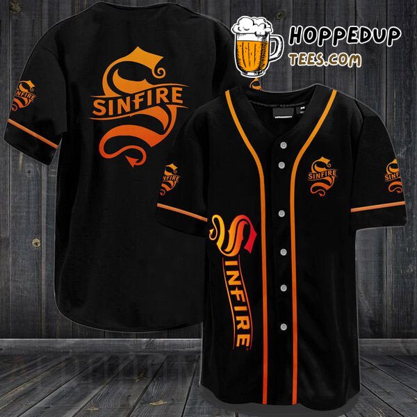 Sinfire Cinnamon Whisky Black Baseball Jersey Unique Distinctive Design