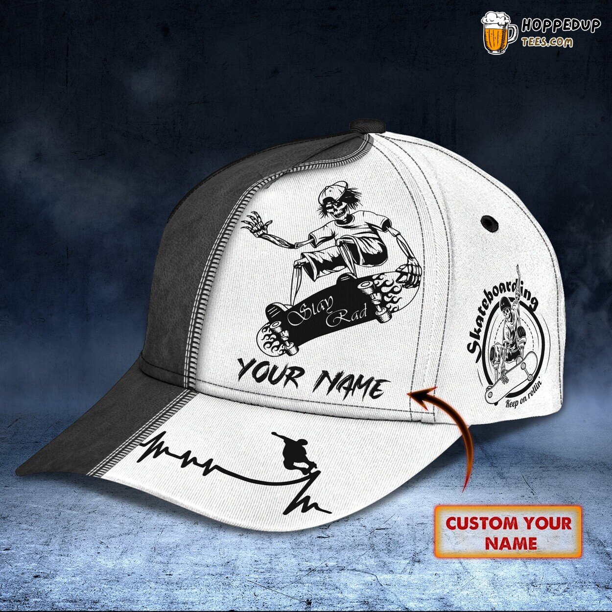 Skateboarder’s Passion 3D Classic Cap Personalized Unique Design Trend