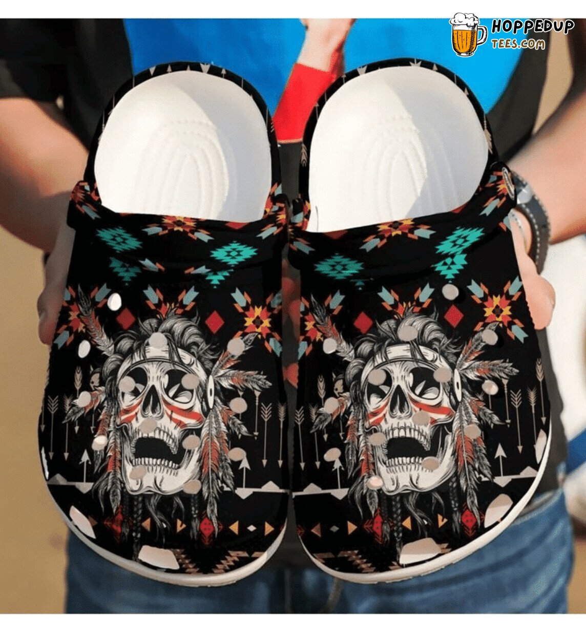 Skull Art Tattoo Lover Gift Rubber Comfortable Footwear Clogs