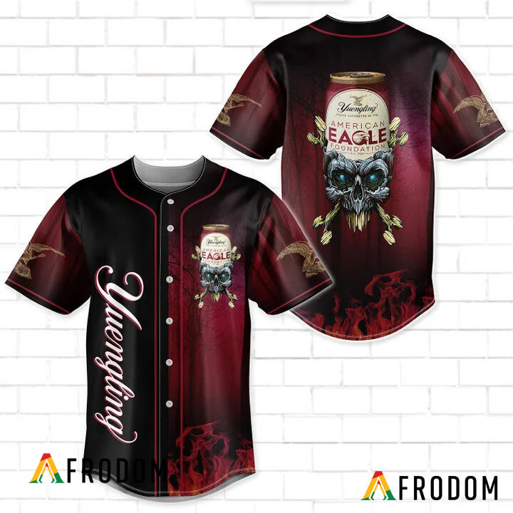 Skull Baseball Jersey Yuengling Beer 2023 HU