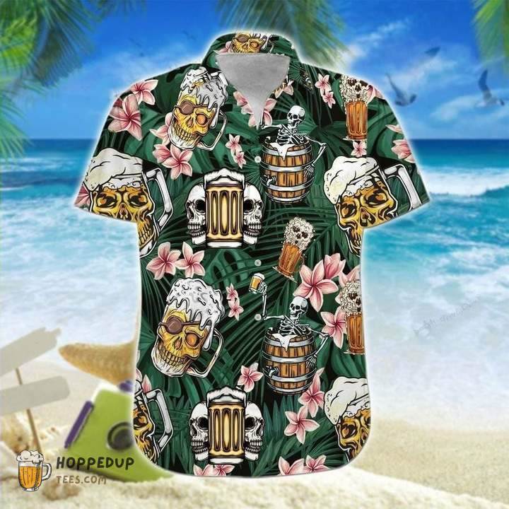 Skull Beer Summer Best Hawaiian Shirts