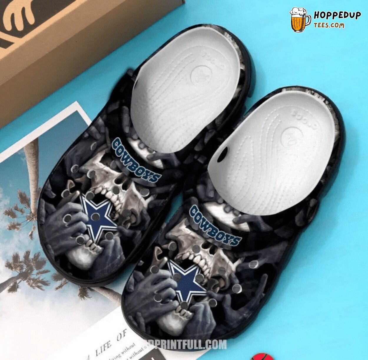 Skull Custom Name Personalized Comfortable Unique Clog Shoes Design
