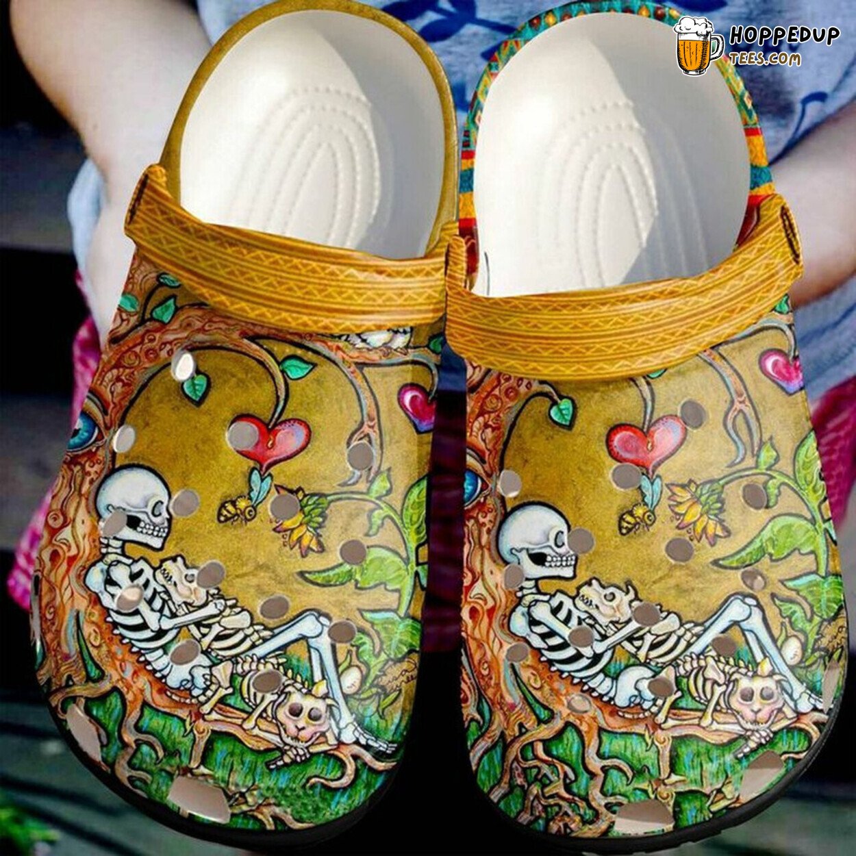 Skull Death Part Lover Gift Rubber Comfortable Clog Shoes Unique