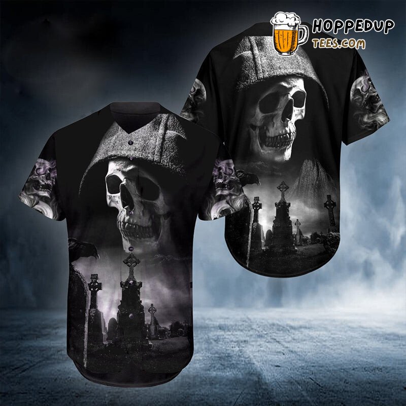 Skull of Night 3D Printed Enigma Baseball Tee Jersey Shirt Cool Graphic