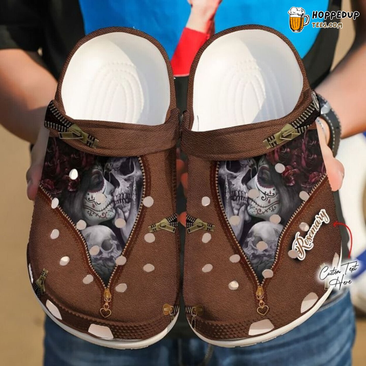 Skull Personalized Till We Are Dust Theme Comfortable Clogs Shoes