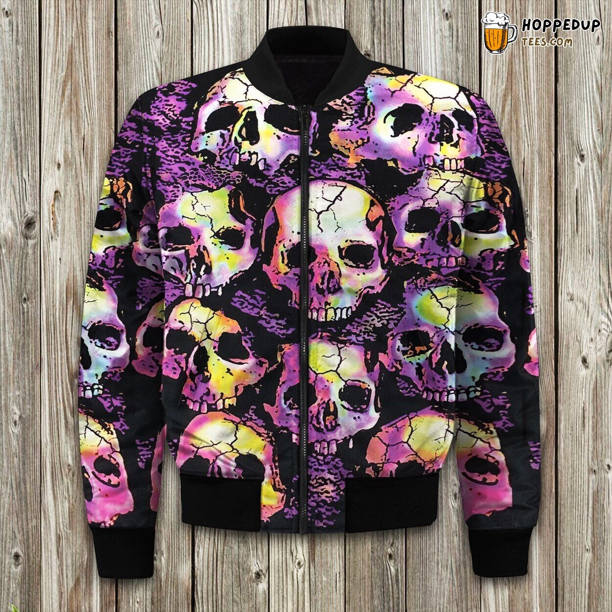 Skull Signature Bomber Jacket Challenge Winter in Bold Skeleton Style