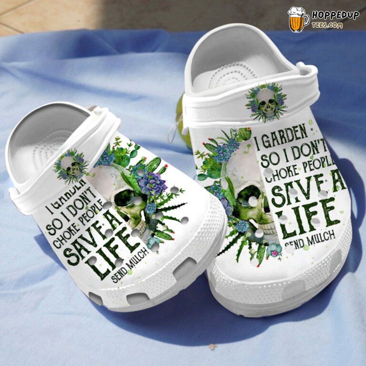 Skull Succulent Save A Life Birthday Christmas Gift Clogs